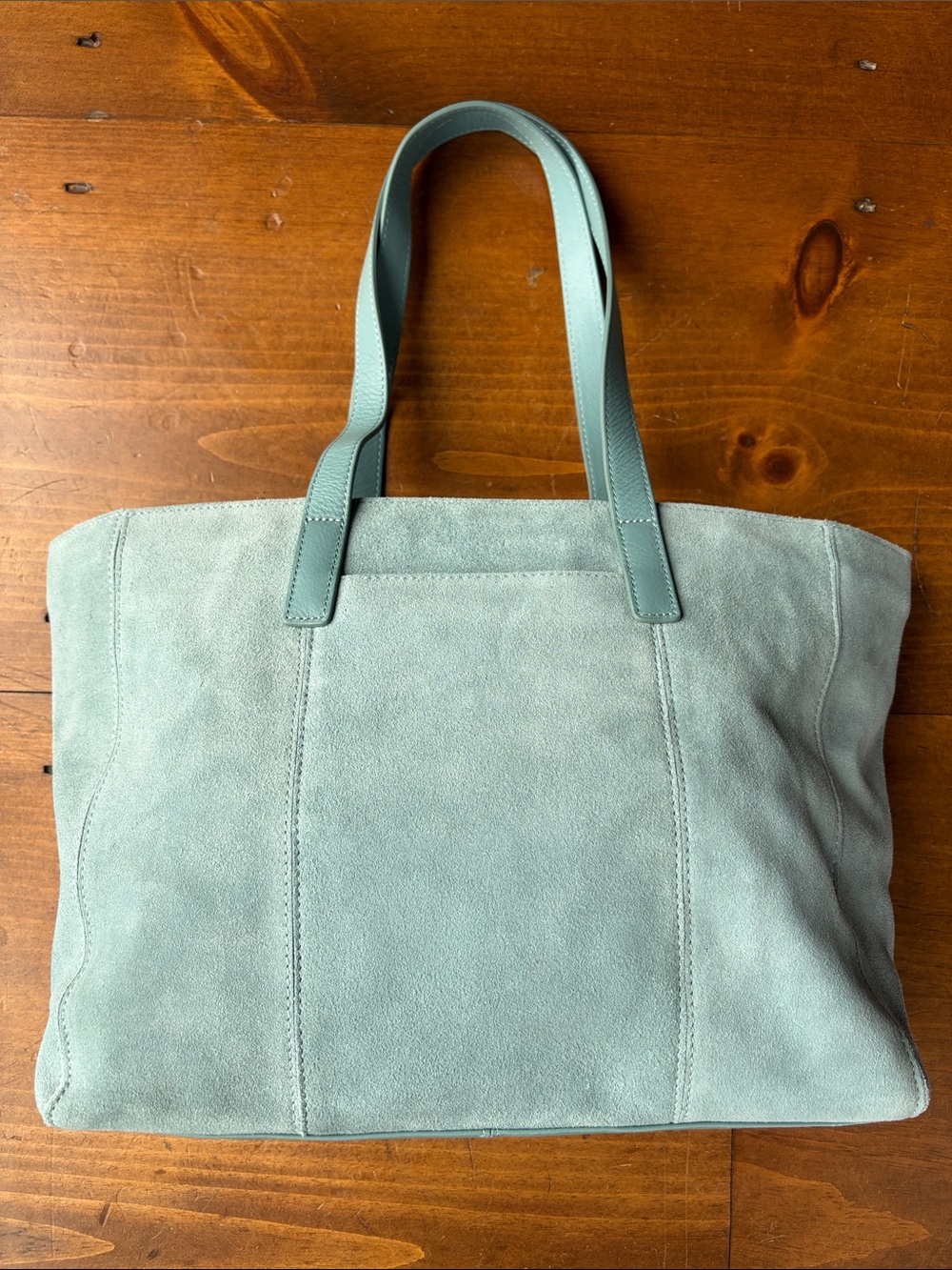 UGG Blue/Green Suede Tote NWOT - Picture 5 of 15